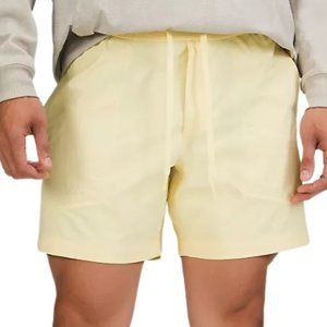 Lululemon Men's Shorts 5" Bowline Stretch Ripstop Caprese Yellow XL NWT